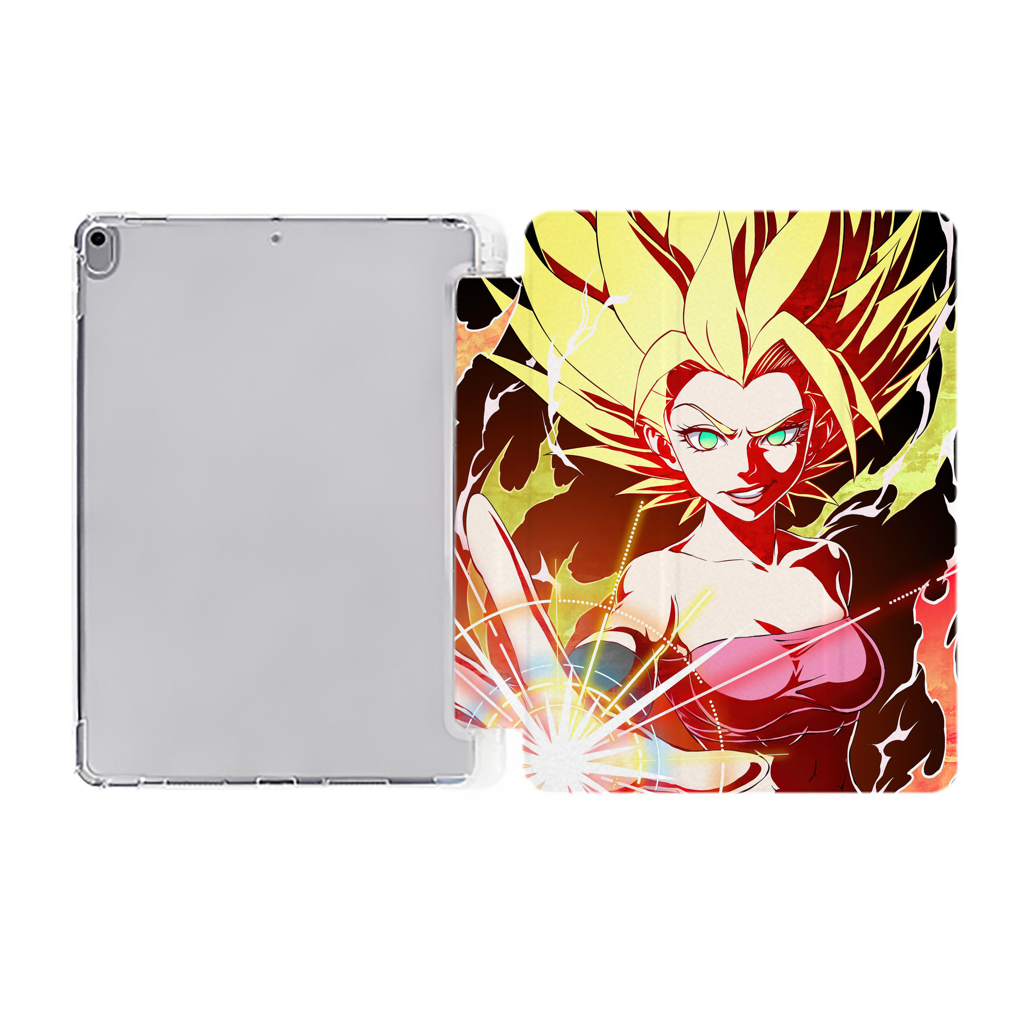 （画像用） ドラゴンボール DRAGON BALL IPad ケース ペン収納付き 三つ折りスタンド PUレザー×シリコン 対応機種9.5/10.5/10.9インチ
